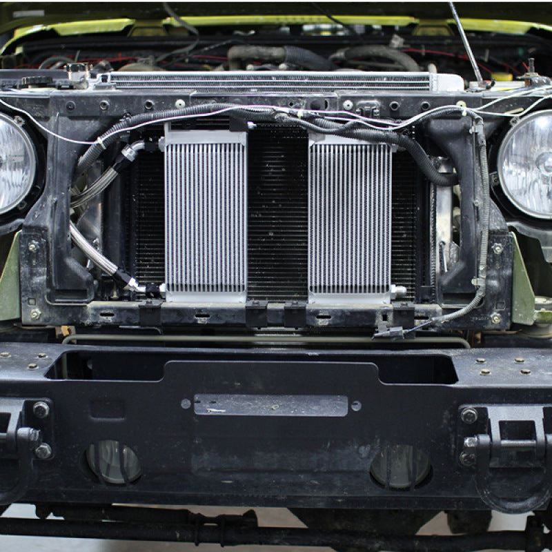 Mishimoto MMOC-WRA-07 07-11 Jeep Wrangler JK Oil Cooler Kit - Silver