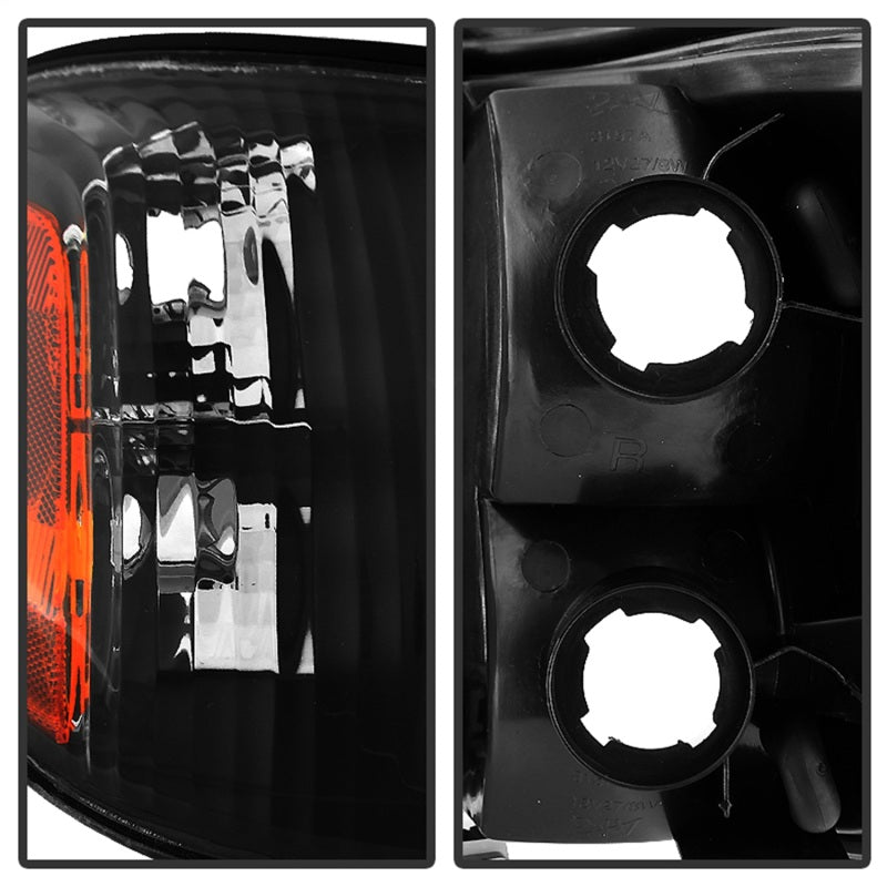 SPYDER 9034336 Xtune Toyota Tundra Double Cab 05-06 OEM Style Headlights & Corner Lights Black HD-JH-TTUN05-AM-BK