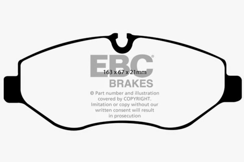 EBC DP61926 07+ Dodge Sprinter 2500 Greenstuff Front Brake Pads
