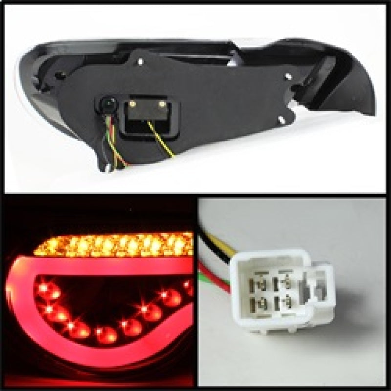 SPYDER 5072009 Spyder Scion FRS 12-14/Subaru BRZ 12-14 Light Bar LED Tail Lights Black ALT-YD-SFRS12-LBLED-BK