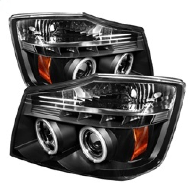 SPYDER 5030207 Spyder Nissan Titan 04-14/Armada 04-07 Projector Headlights CCFL Halo LED Blk PRO-YD-NTI04-CCFL-BK