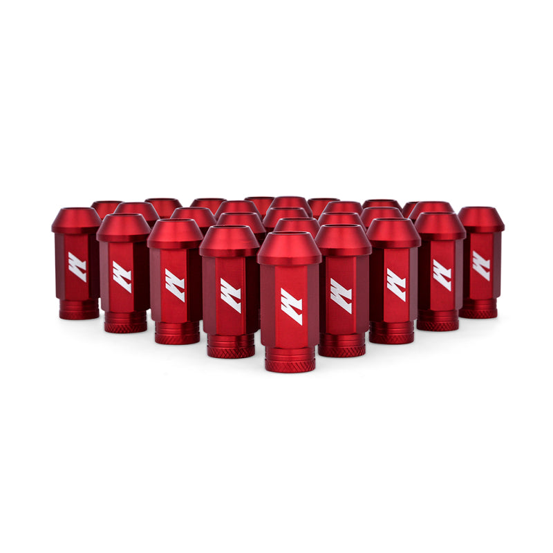 Mishimoto MMLG-15-27LRD Aluminum Locking Lug Nuts M12x1.5 27pc Set Red