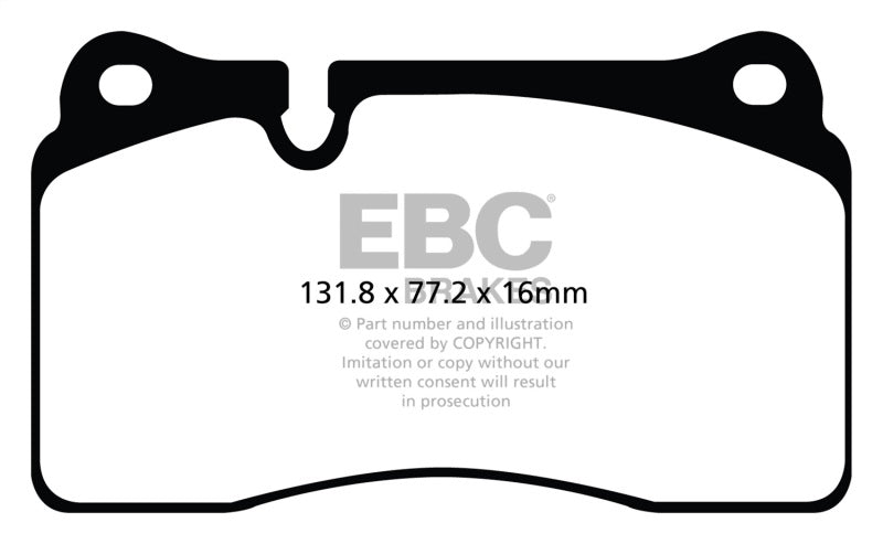 EBC DP42070R 11-14 Audi TT RS 2.5 Turbo Yellowstuff Front Brake Pads