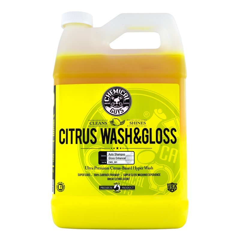 Chemical Guys CWS_301 Citrus Wash & Gloss Concentrated Car Wash - 1 Gallon