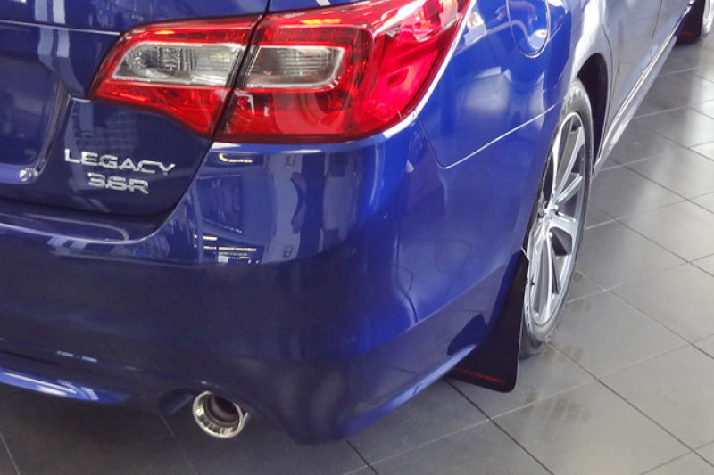 Rally Armor MF34-UR-BLK/RD 15-19 Subaru Legacy Black UR Mud Flap w/ Red Logo