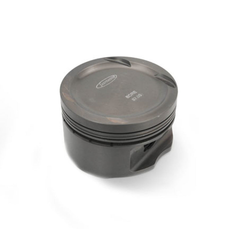 Supertech P6-BM87-N12 BMW E36 M3 S52/B32 3.2L 87mm Bore -12cc Dish 11:1 CR Pistons - Set of 6 (Excl Rings)