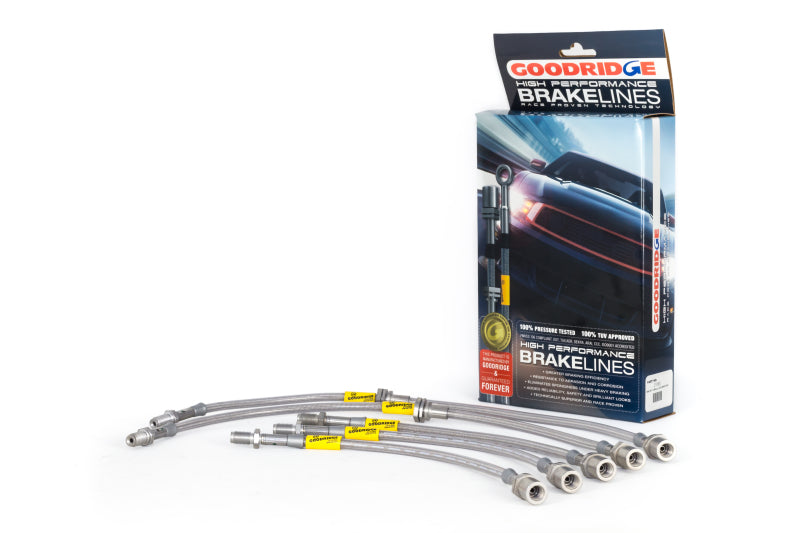 Goodridge 21080 8/84-7/87 Toyota Corolla GTS Stainless Steel Brake Line Kit