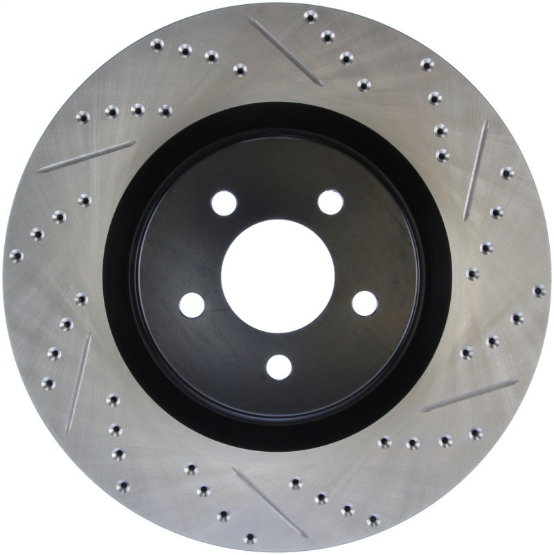 Stoptech 127.61089L StopTech Slotted & Drilled Sport Brake Rotor