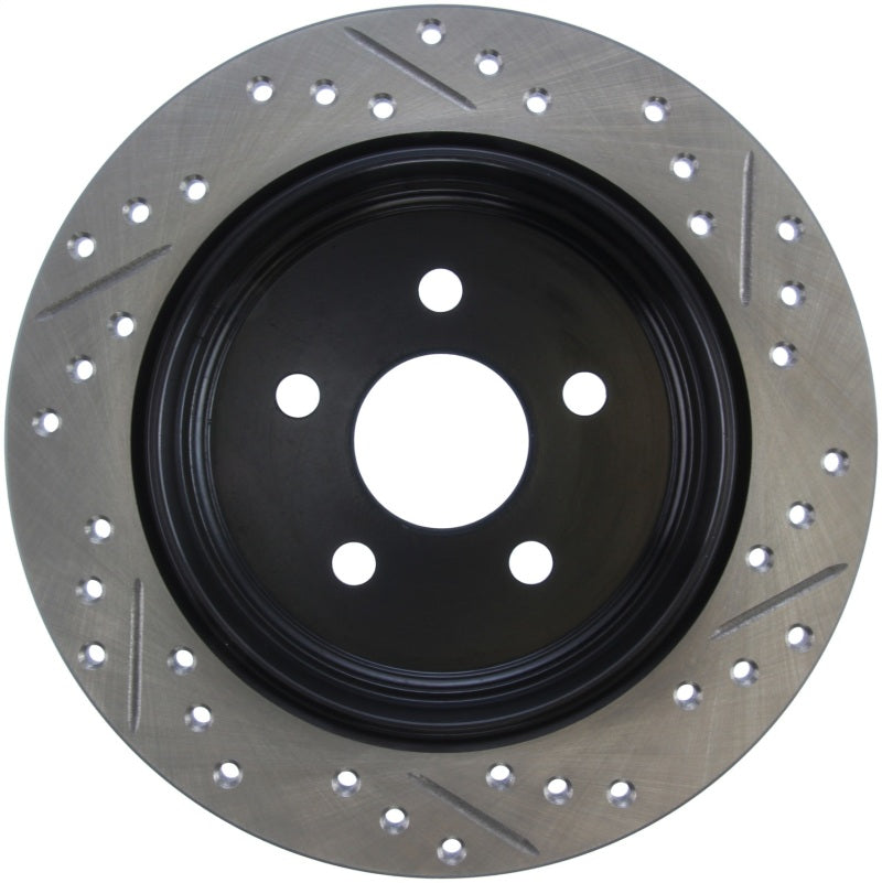 Stoptech 127.63054R StopTech 03-09 Chrysler PTCruiser Tur / 03-05 Dodge Neon SRT-4 Rear Right Slotted & Drilled Rotor