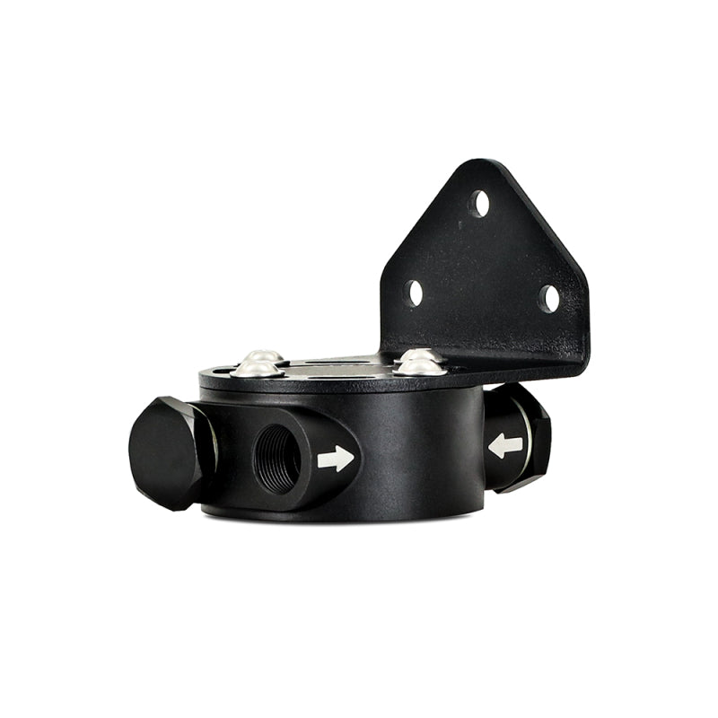 Mishimoto MMOC-RFH-34BK 3/4 - 16 Thread Remote Oil Filter Mount - Black