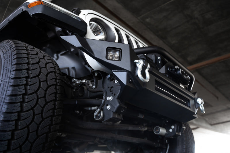 DV8 Offroad FBJL-07 18-23 Jeep Wrangler JL / 20-23 Jeep Gladiator JT FS-7 Mid-Width Winch Front Bumper