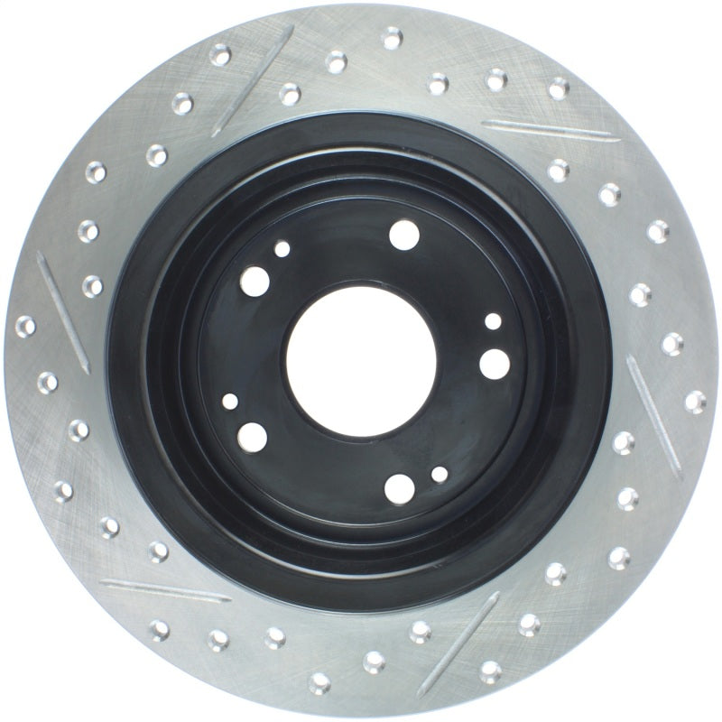 Stoptech 127.40068L StopTech 09-10 Acura TSX / 08-10 Honda Accord Coupe/05-10 Sedan Left Rear Slotted & Drilled Rotor