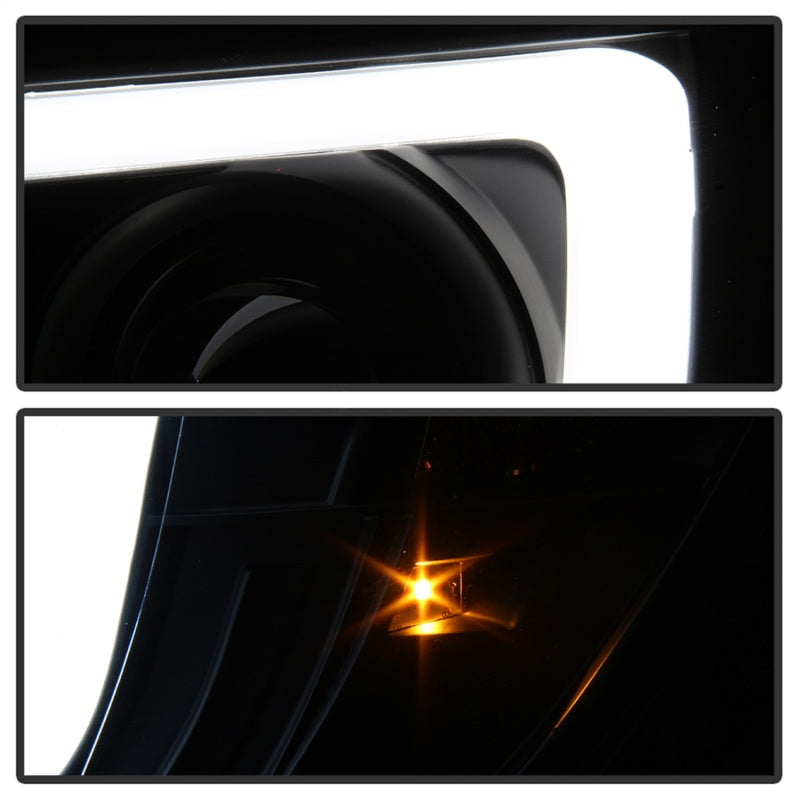 SPYDER 5084514 Spyder Toyota Tacoma 05-11 Projector Headlights - Light Bar DRL - Black PRO-YD-TT05V2-LB-BK
