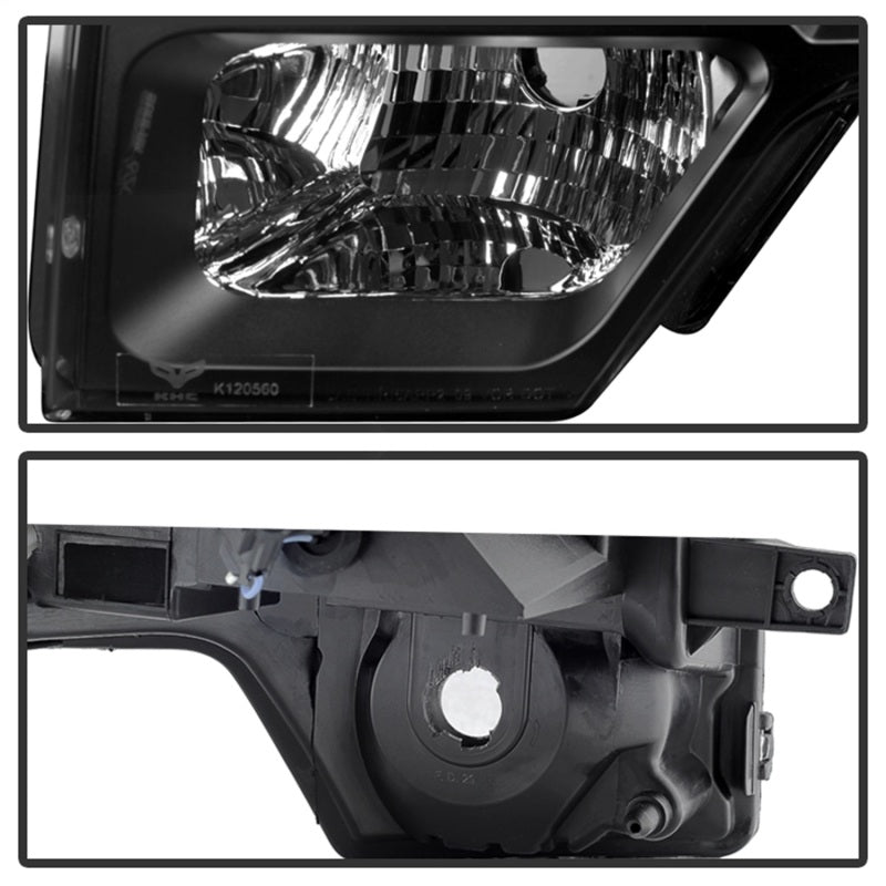SPYDER 9032226 Xtune Ford F150 09-14 Projector Headlights Halogen Model Only LED Halo Black PRO-JH-FF15009-CFB-BK