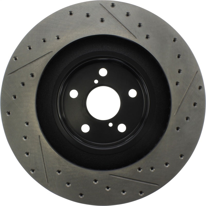 Stoptech 127.44205R StopTech 13-18 Lexus GS350 Slotted & Drilled Front Right Rotor