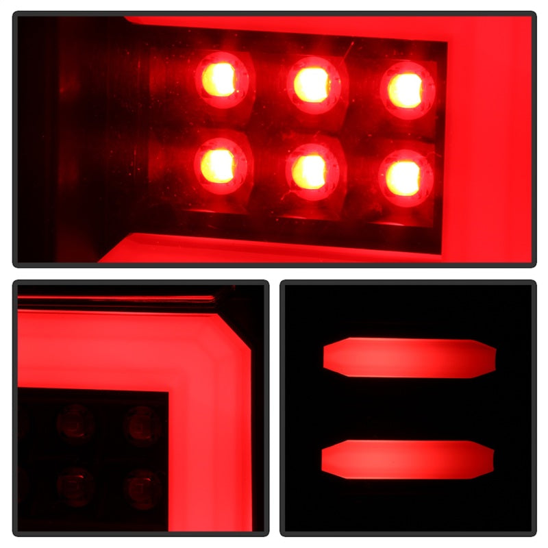SPYDER 5085856 Spyder Chevy 1500 14-16 Light Bar LED Tail Lights All Blk ALT-YD-CS14-LBLED-BKV2