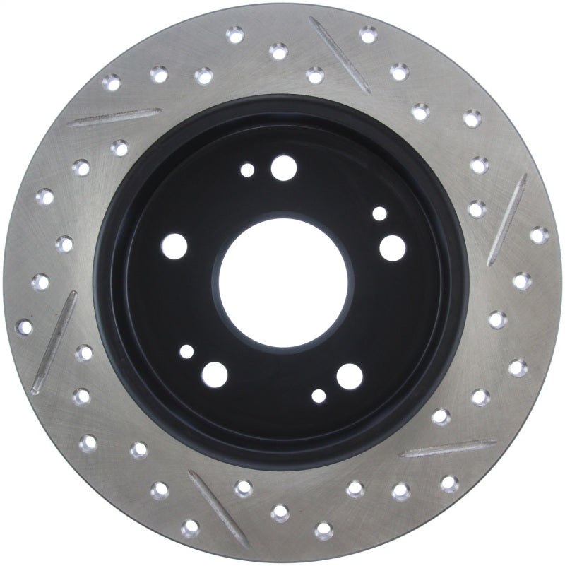 Stoptech 127.40040R StopTech 06-09 Honda Civic Ex/Si Slotted & Drilled Right Rear Rotor