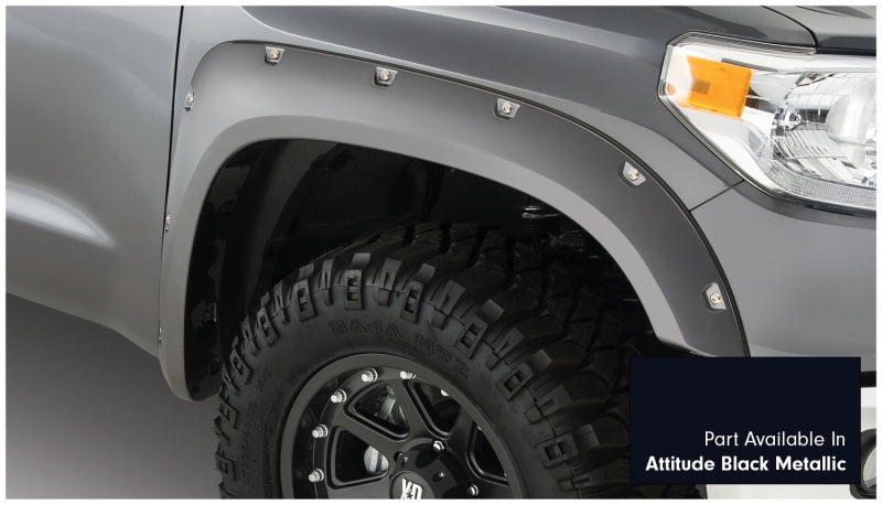 Bushwacker 30918-43 16-18 Toyota Tundra Fleetside Pocket Style Flares 4pc - Midnight Black