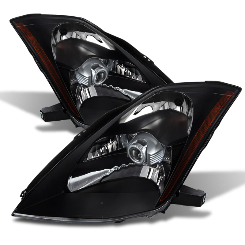 SPYDER 9023989 Xtune Nissan 350Z 03-05 Crystal Headlights Xenon/Hid Model Only Black HD-JH-N350Z-HID-BK