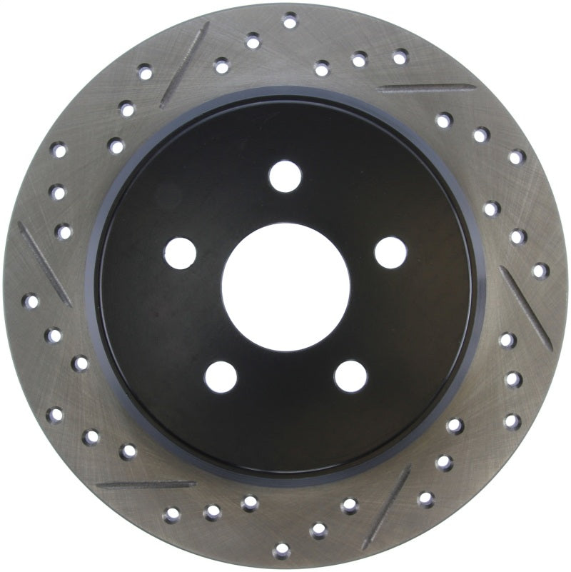 Stoptech 127.63054R StopTech 03-09 Chrysler PTCruiser Tur / 03-05 Dodge Neon SRT-4 Rear Right Slotted & Drilled Rotor