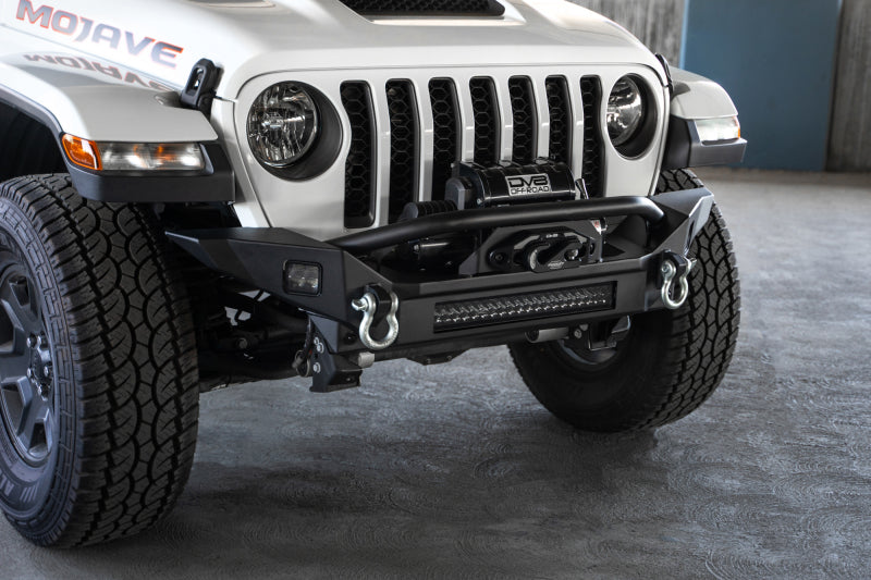 DV8 Offroad FBJL-07 18-23 Jeep Wrangler JL / 20-23 Jeep Gladiator JT FS-7 Mid-Width Winch Front Bumper