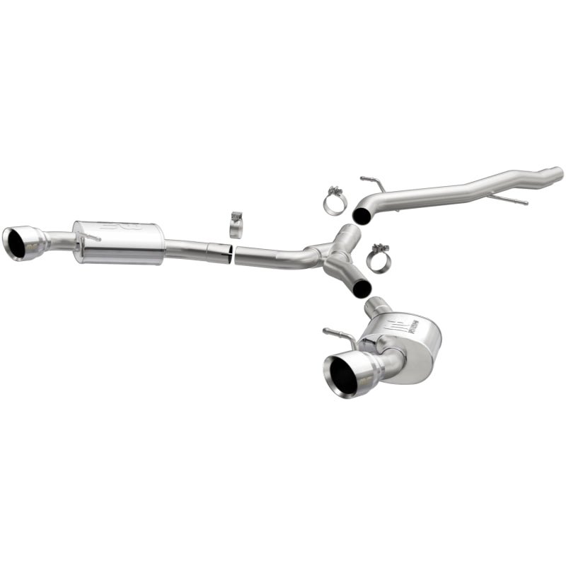 Magnaflow 19390 MagnaFlow 18-19 Audi A5 Dual Exit Polished Stainless CatBack Exhaust - 3in Main Piping Diameter