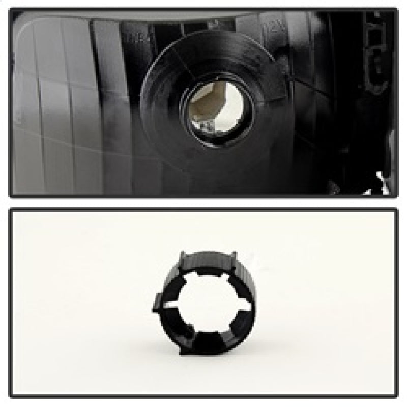 SPYDER 9029363 Xtune Ford Ranger 93-97 Crystal Headlights w/ Corner Lights 4pcs Sets Black HD-JH-FR93-SET-BK