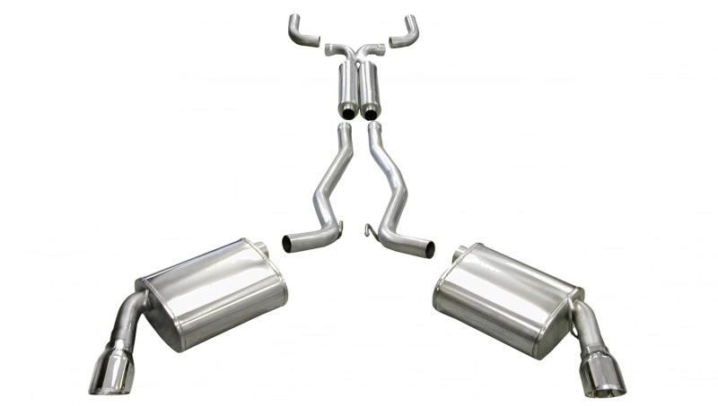 CORSA Performance 14952 Corsa 2010-2015 Chevrolet Camaro Coupe SS 6.2L V8 Auto Polished Sport Cat-Back + XO Exhaust