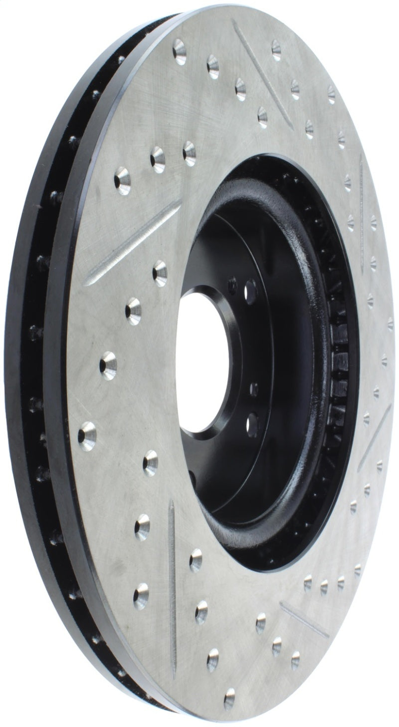 Stoptech 127.40057R StopTech 02-06 Acura RSX Type S / 06-09 Honda Civic Si Slotted & Drilled Right Front Rotor