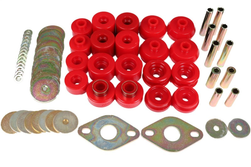 Energy Suspension 8.4111R 96-99 Toyota 4Runner 2WD/4WD Red Body Mount Bushing Set