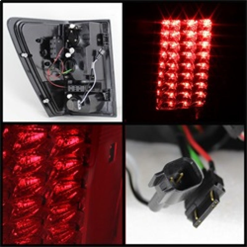 SPYDER 5070203 Spyder Jeep Grand Cherokee 07-10 LED Tail Lights Red Clear ALT-YD-JGC07-LED-RC