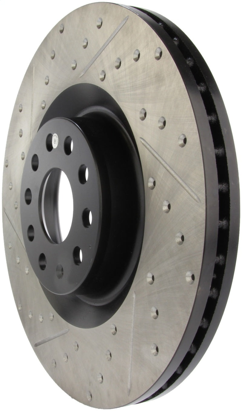 Stoptech 127.33112R StopTech 09 VW Passat CC / 06-09 Passat Slotted & Drilled Right Front Rotor