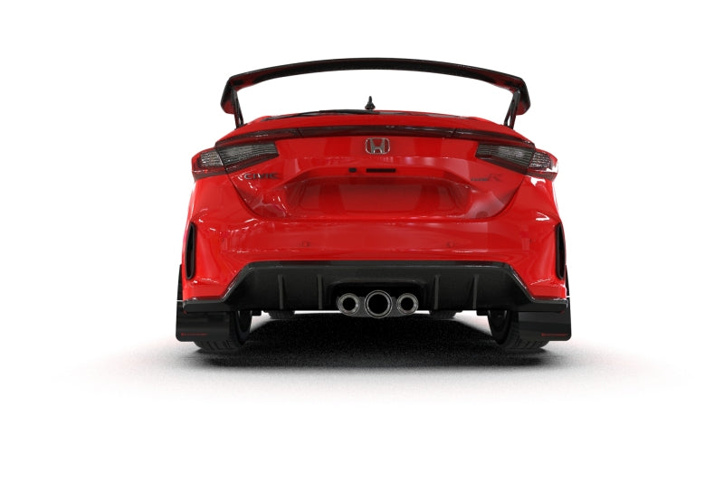 Rally Armor MF97-UR-RD-BLK 2023+ Honda Civic Type R Red Mud Flap Black Logo