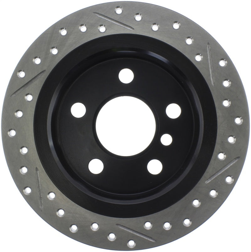 Stoptech 127.34159R StopTech 14-15 Mini Cooper Base Slotted & Drilled Rear Right Rotor
