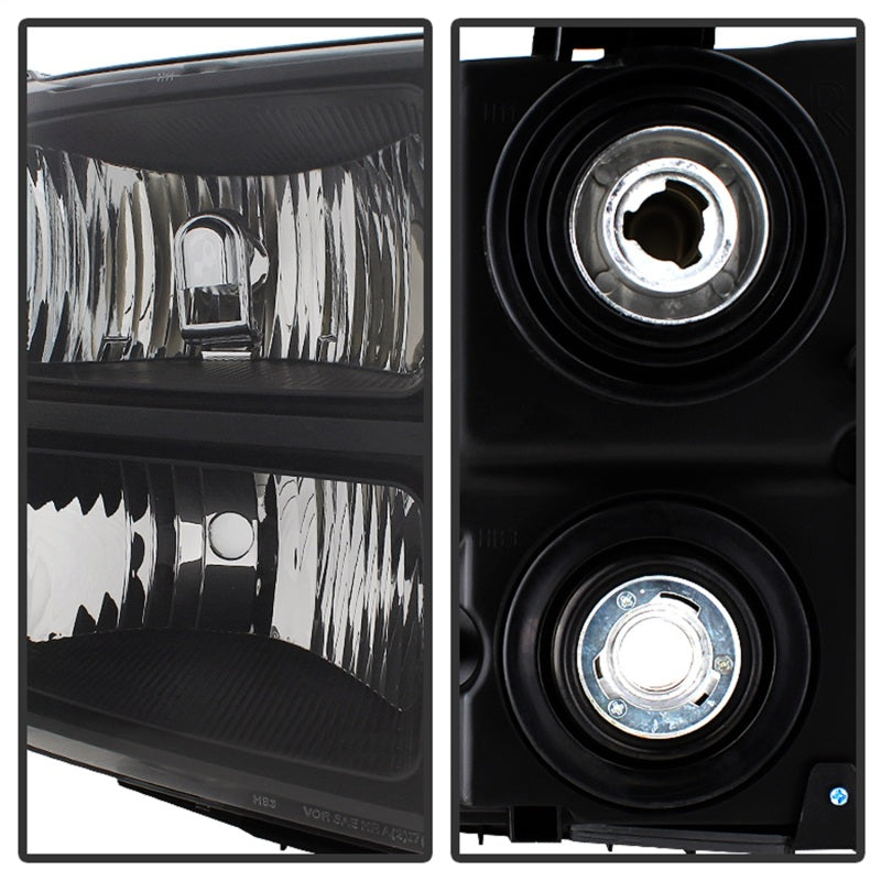SPYDER 9034749 Xtune GMC Sierra 07-13 Crystal Headlights Black HD-JH-GSIE07-AM-BK