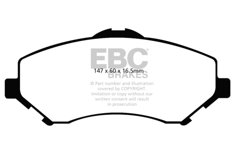 EBC DP41798R 08-11 Chrysler Town & Country 3.3 Yellowstuff Front Brake Pads