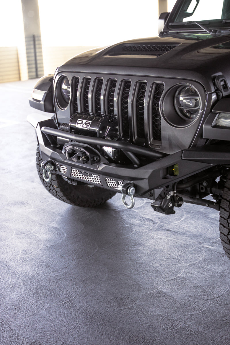 DV8 Offroad FBJL-12 07-18 Jeep Wrangler JK / 18-23 Wrangler JL / 20-23 Gladiator JT MTO Series Front Bumper