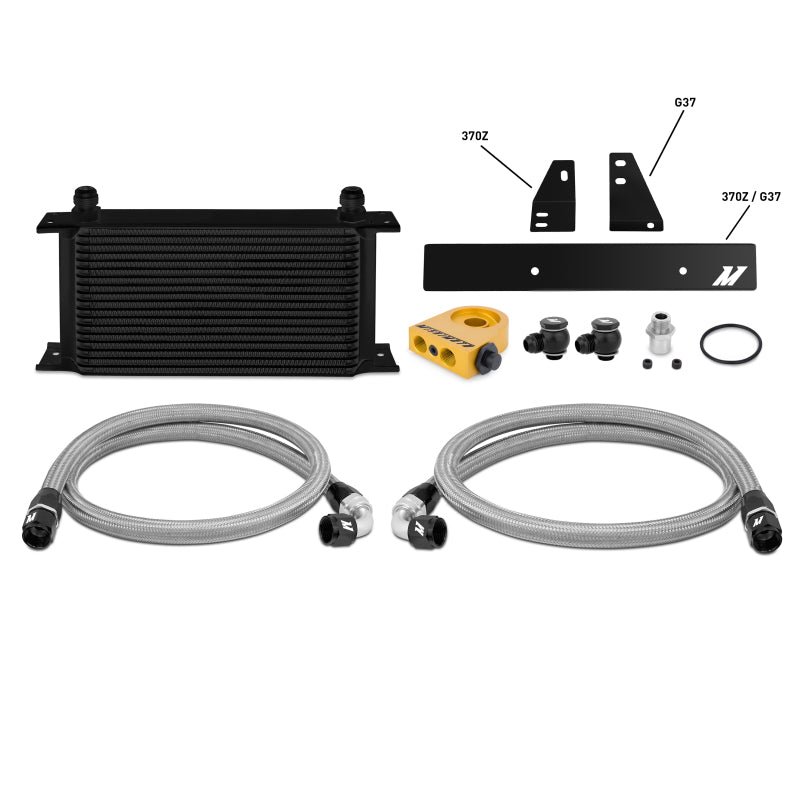Mishimoto MMOC-370Z-09TBK 09-12 Nissan 370Z / 08-12 Infiniti G37 (Coupe Only) Thermostatic Oil Cooler Kit - Black