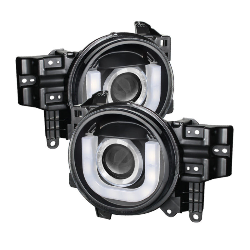SPYDER 5075314 Spyder Toyota FJ Cruiser 07-14 Projector Halogen Model- 3D DRL LED Blk PRO-YD-TFJ07-3DDRL-BK