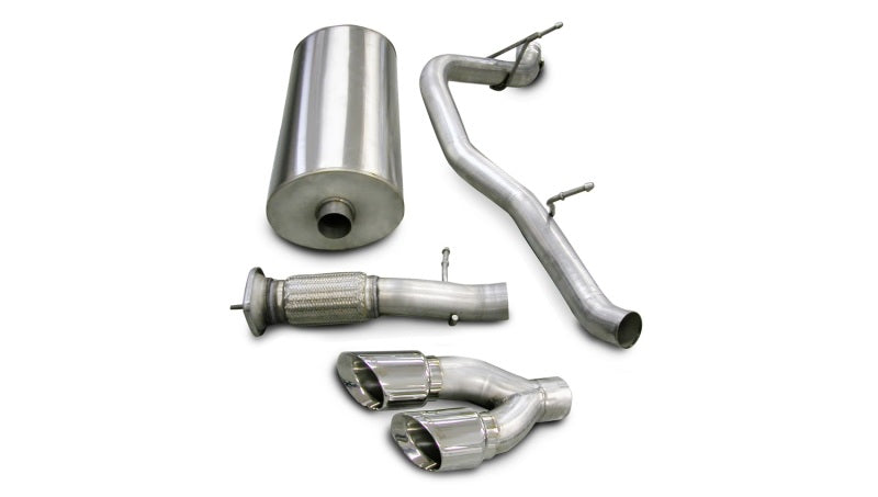 CORSA Performance 14202 Corsa 2007-2010 Cadillac Escalade 6.2L V8 Polished Sport Cat-Back Exhaust