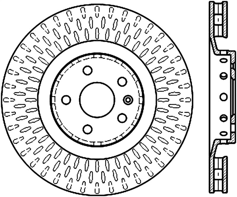 Stoptech 126.62128SR StopTech Slotted Sport Brake Rotor