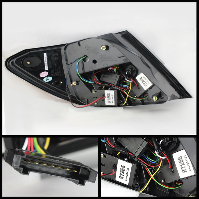 SPYDER 5072733 Spyder Mercedes Benz W204 C-CLASS 11-14 LED Tail Lights - Blk ALT-YD-MBZC11-LED-BK