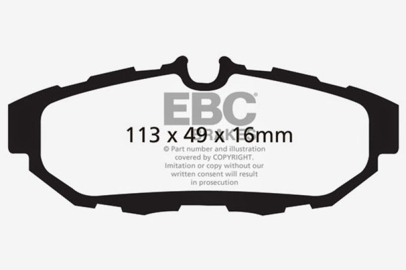 EBC DP41870R 10-14 Ford Mustang 3.7 Yellowstuff Rear Brake Pads
