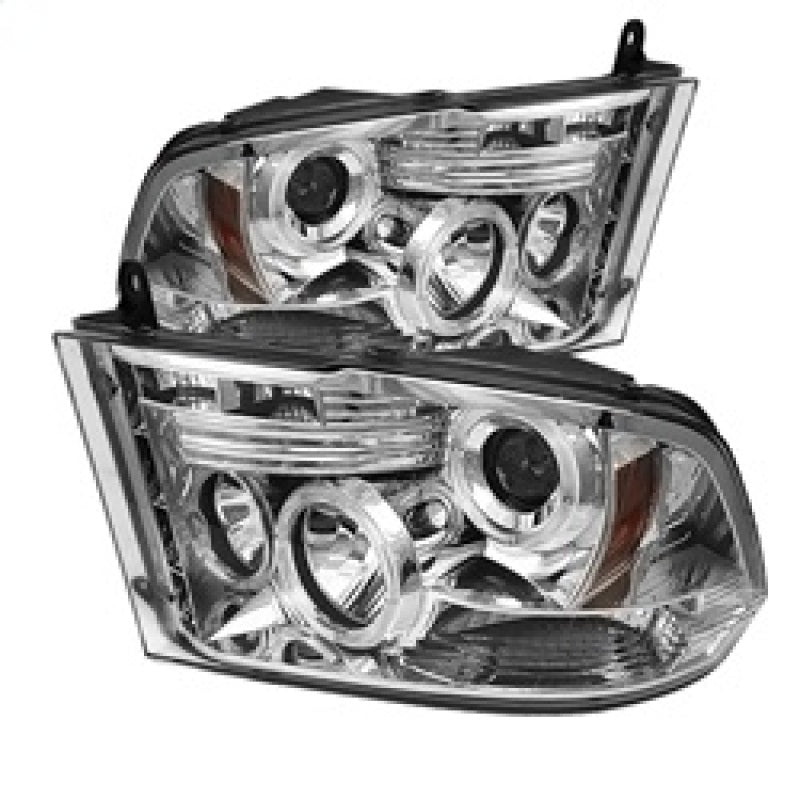 SPYDER 5010049 Spyder Dodge RAM 1500 09-14 10-14 Projector Headlights Halogen- LED Halo LED - Chrm PRO-YD-DR09-HL-C