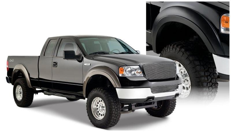 Bushwacker 20915-02 04-08 Ford F-150 Styleside Extend-A-Fender Style Flares 4pc 66.0/78.0/96.0in Bed - Black