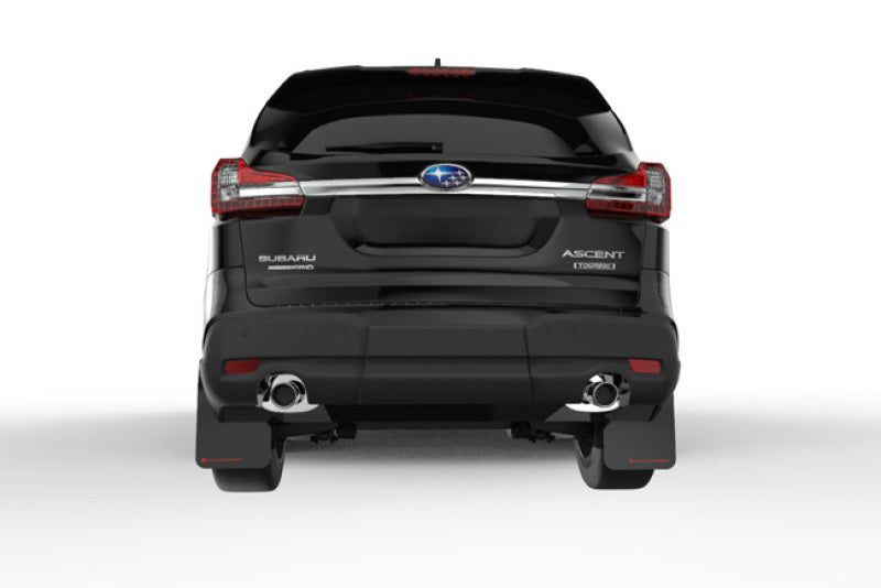 Rally Armor MF49-UR-BLK/RD 18-22 Subaru Ascent Black UR Mud Flap w/ Red Logo