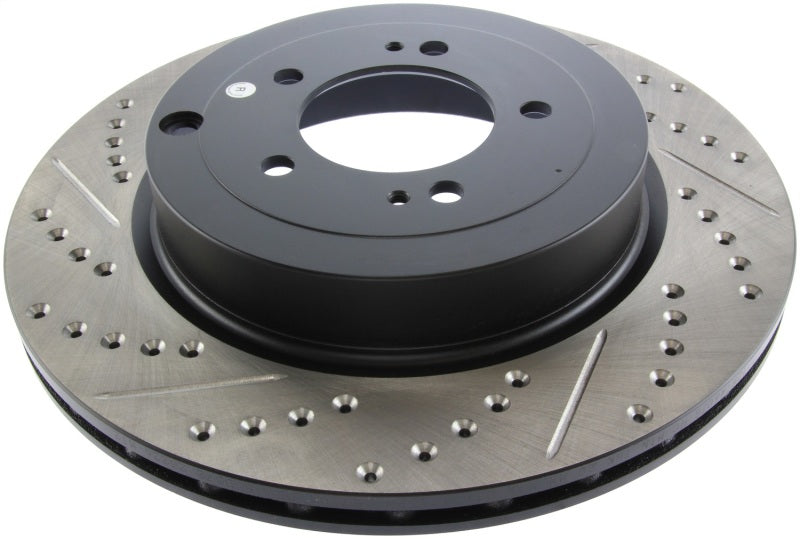 Stoptech 127.46075R StopTech Slotted & Drilled Sport Brake Rotor