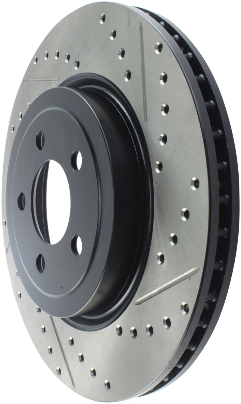 Stoptech 127.63061L StopTech 05-09 Chrysler 300 (5.7L V8 exc SRT-8) Front Left Slotted & Drilled Rotor