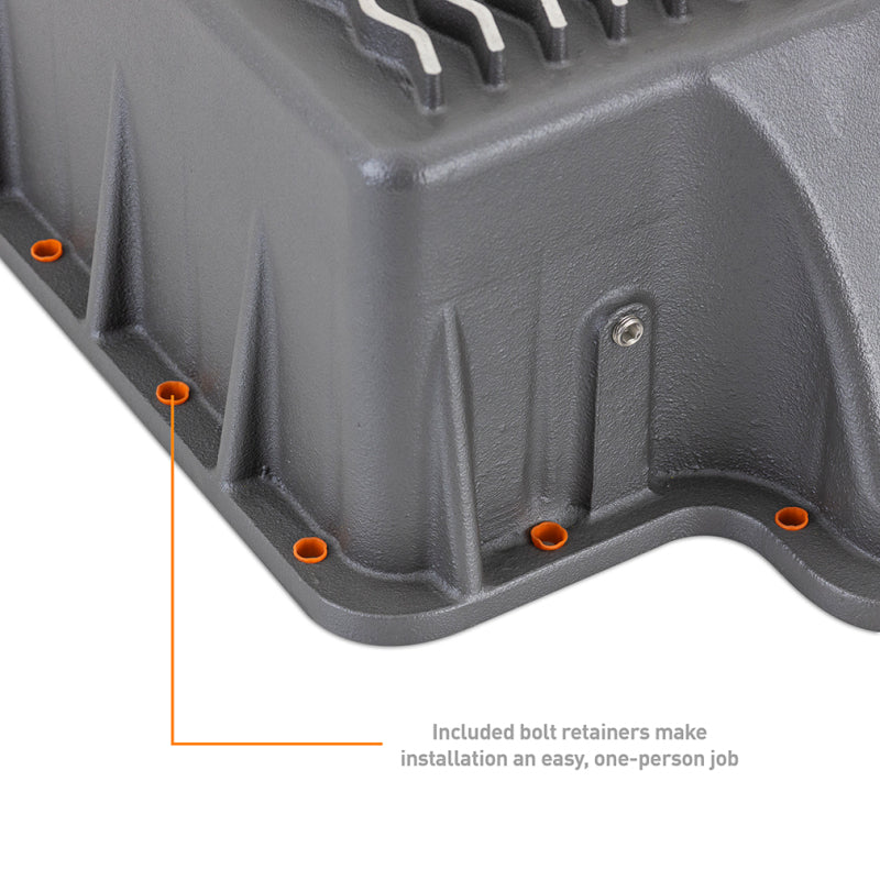 Mishimoto MMTP-F2D-89 89-10 Powerstroke E4OD 4R100 5R110 Trans Pan Cast GR