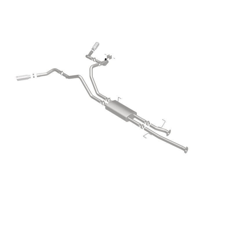 Magnaflow 19232 MagnaFlow Cat-Back 10-15 Toyota Tundra SC LB / CC SB 4.6L/5.7L V8 SS 2.5 Dual Split Rear 4in Tip